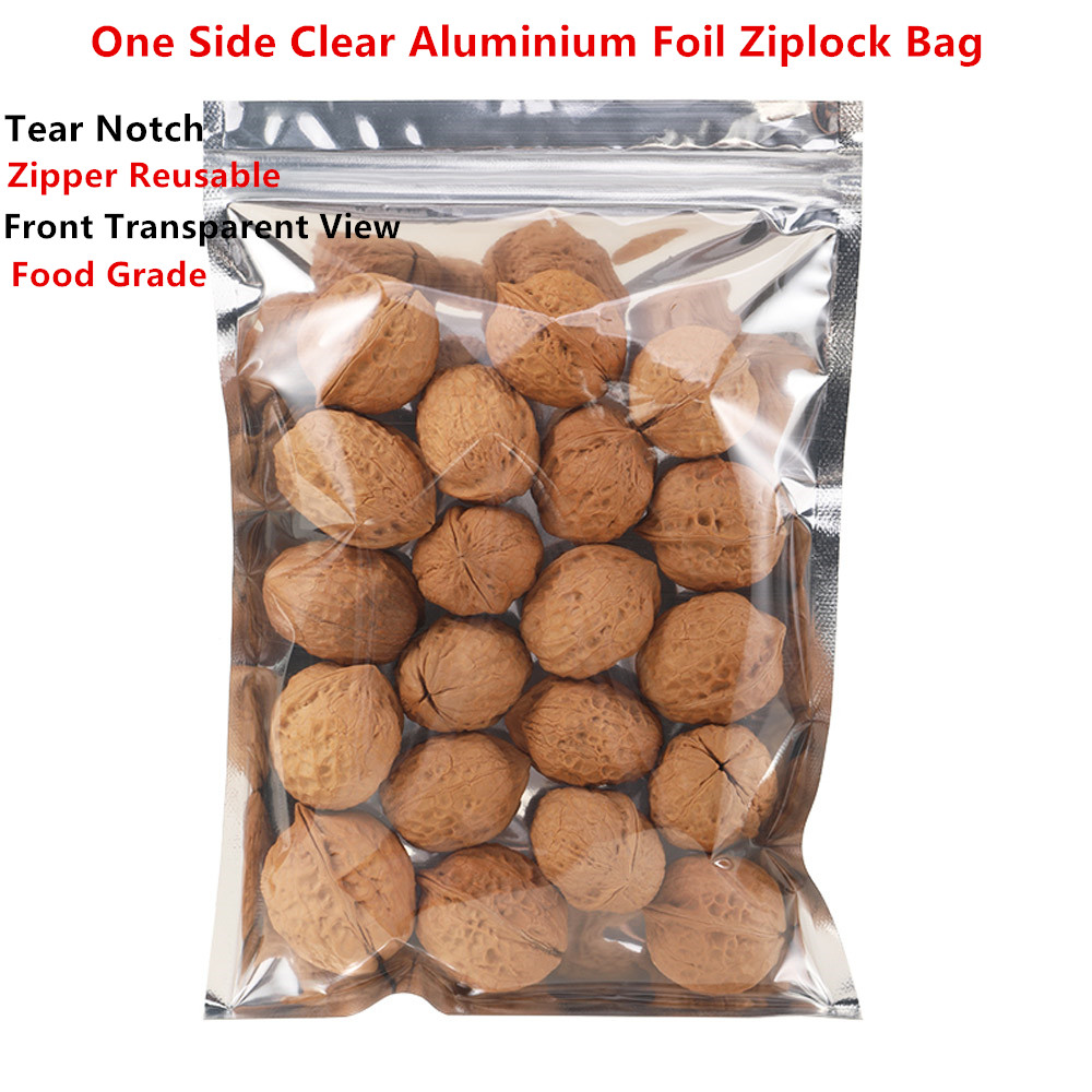 Ziploc Food Storage - 100 adet Tek Taraflı Şeffaf Alüminyum