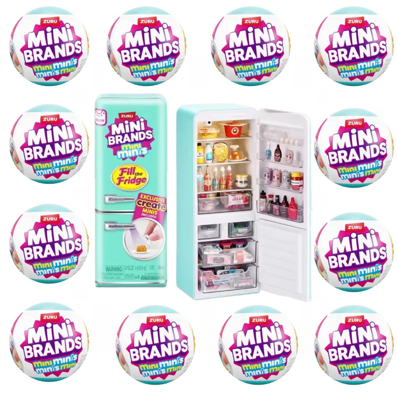 Set Food Storage - Yeni ZURU Mini Markalar Buzdolabı Topu
