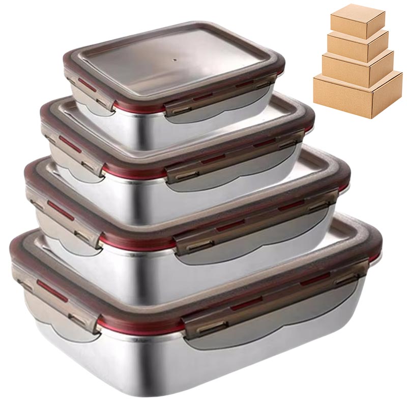Food Storage Tupperware - 304 Paslanmaz Çelik Gıda Öğle Yemeği