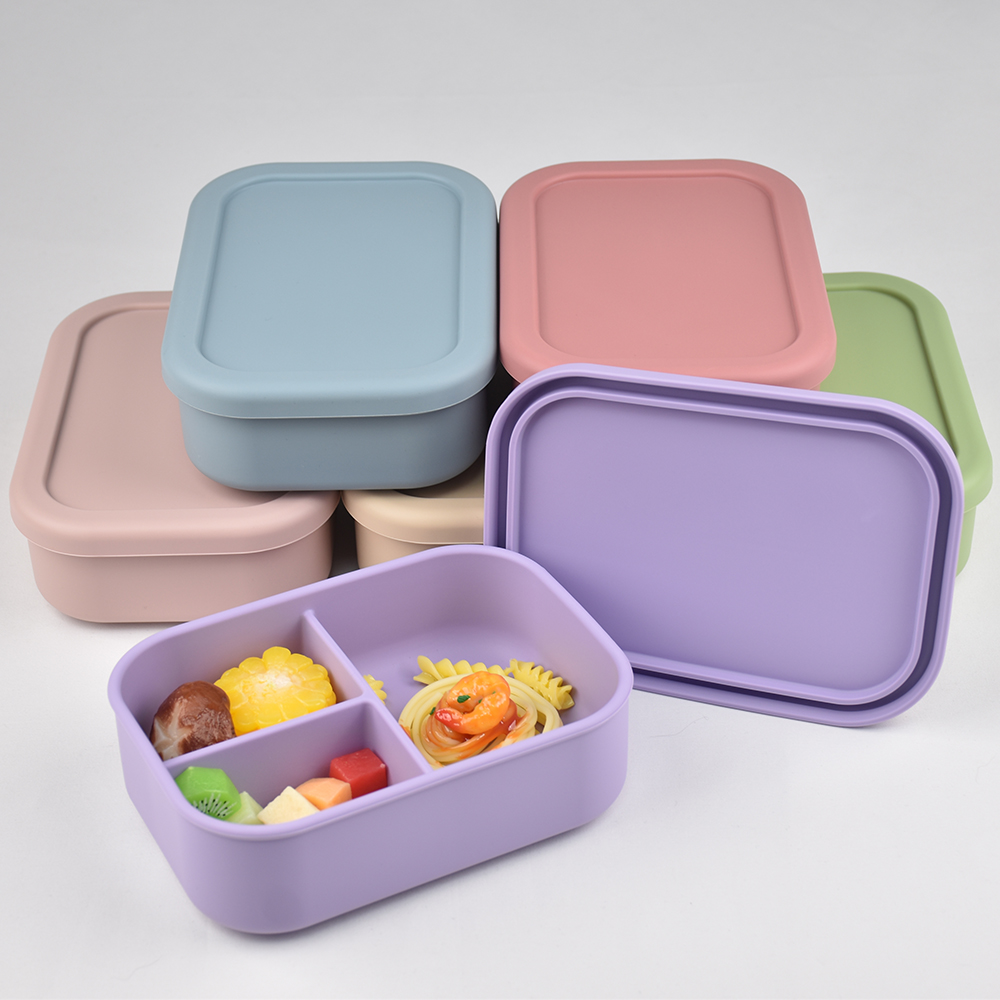 Storage Food Prep - 3 Bölmeli Gıda Sınıfı Silikon Bento