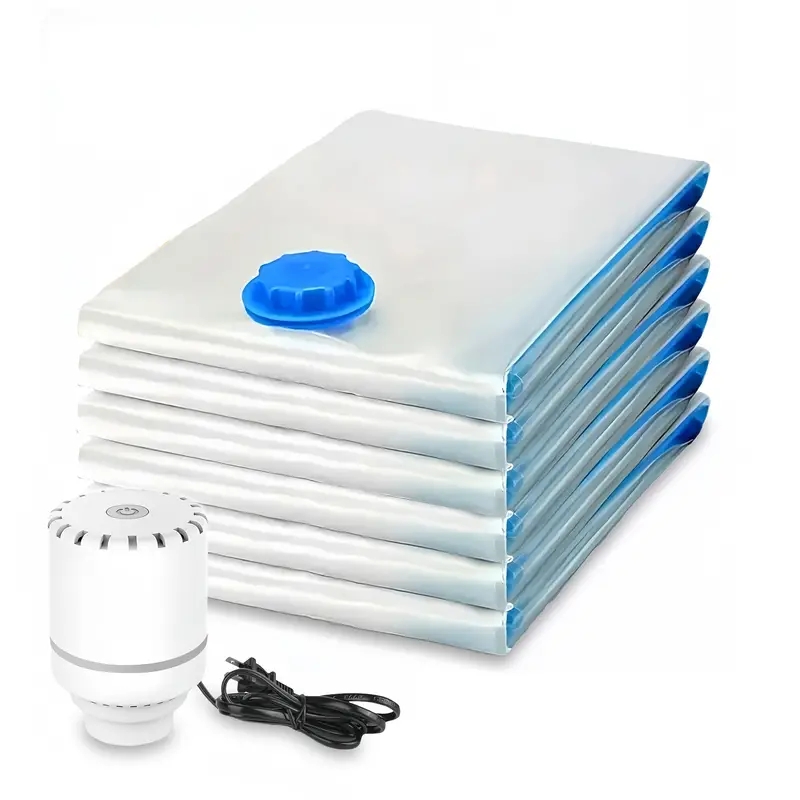 Food Storage Vacuum Seal Bags - Sıkıştırılmış Çanta Elektrikli Pompası, Seyahat Vakum