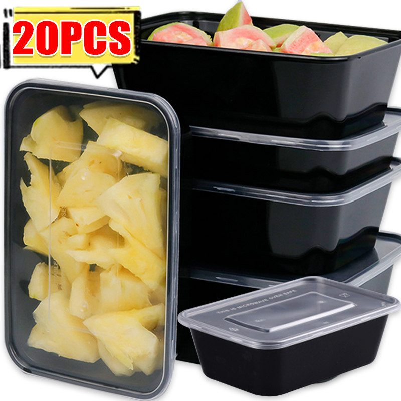 Storage Food Prep - 10/20x Kapaklı Gıda Saklama Kapları Yemek