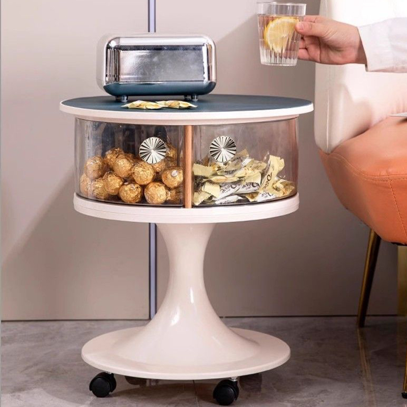 Food Storage On Wheels - İskandinav Sehpalar Çıkarılabilir Yatak Odası Kanepe