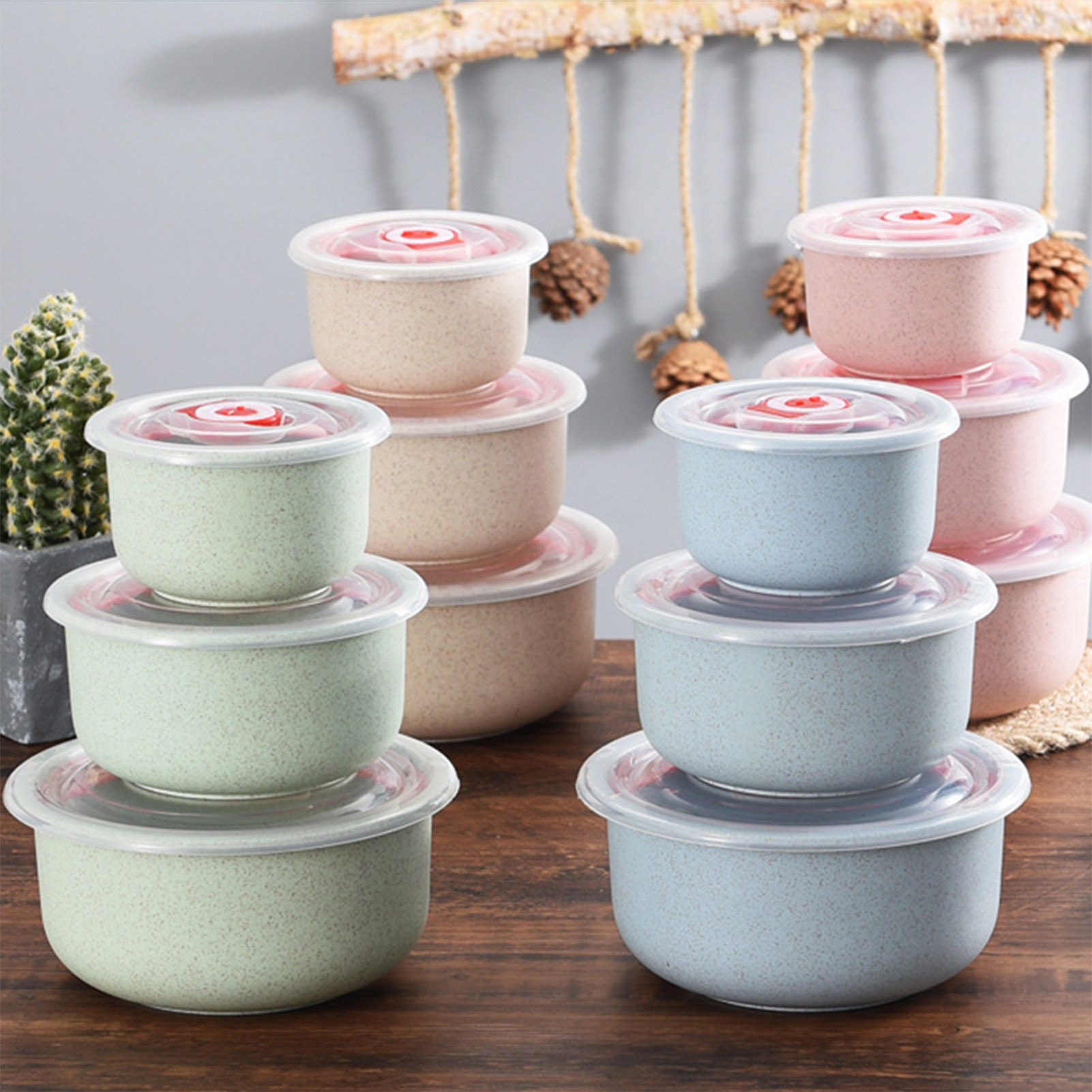 Storage Food Prep - 3 adet Gıda Saklama Kapları Bento