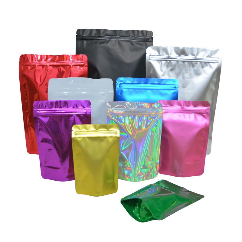 Ziploc Food Storage - 100 adet Renkli Ayakta Duran Kilitli