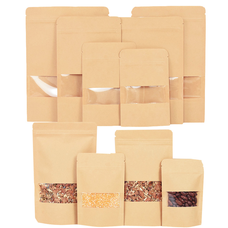 Ziploc Food Storage - 20/50 adet Kraft Kağıt kilitli poşetler
