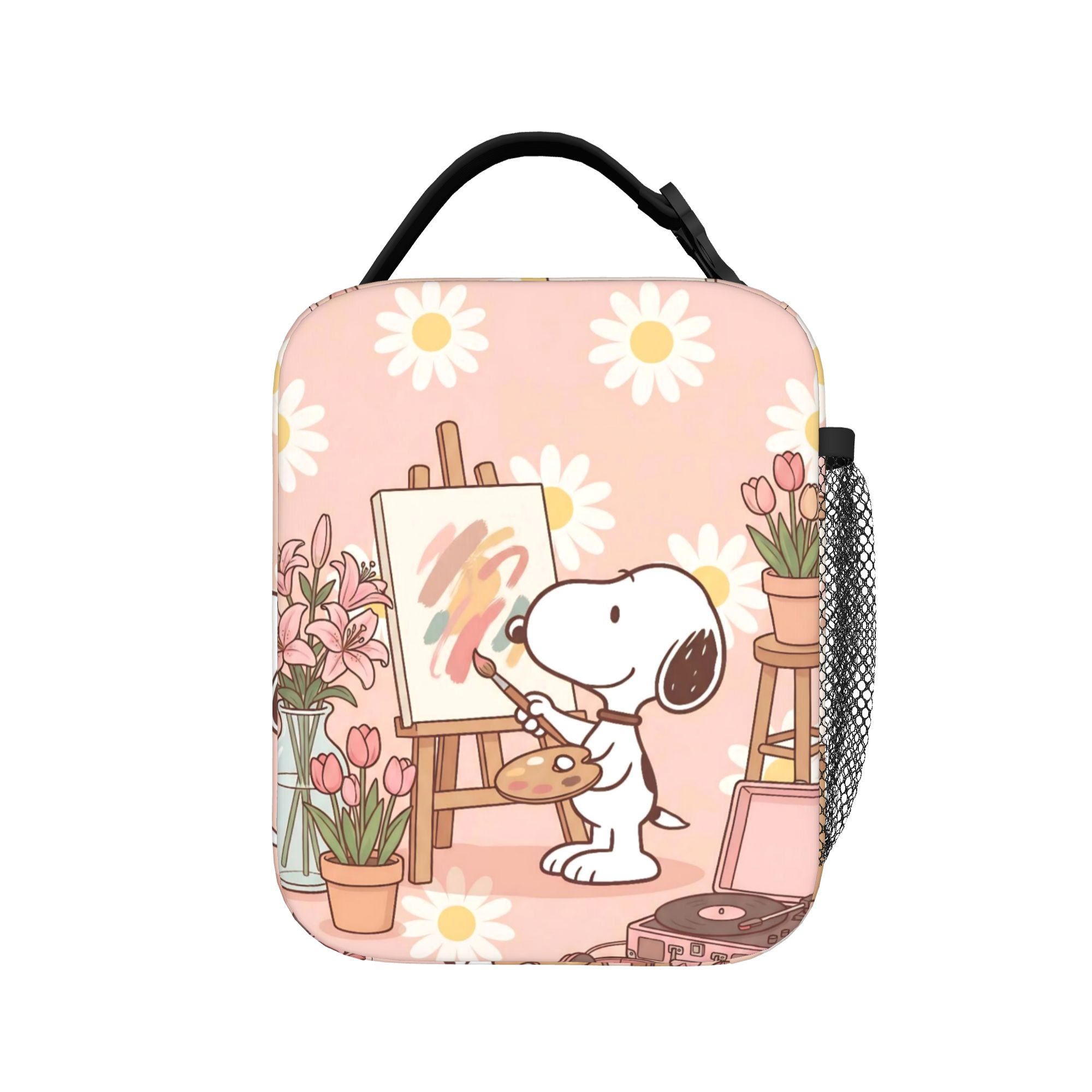Food Storage Bag Organizer - Sevimli S-Snoopys Yalıtımlı Öğle Yemeği Çantası