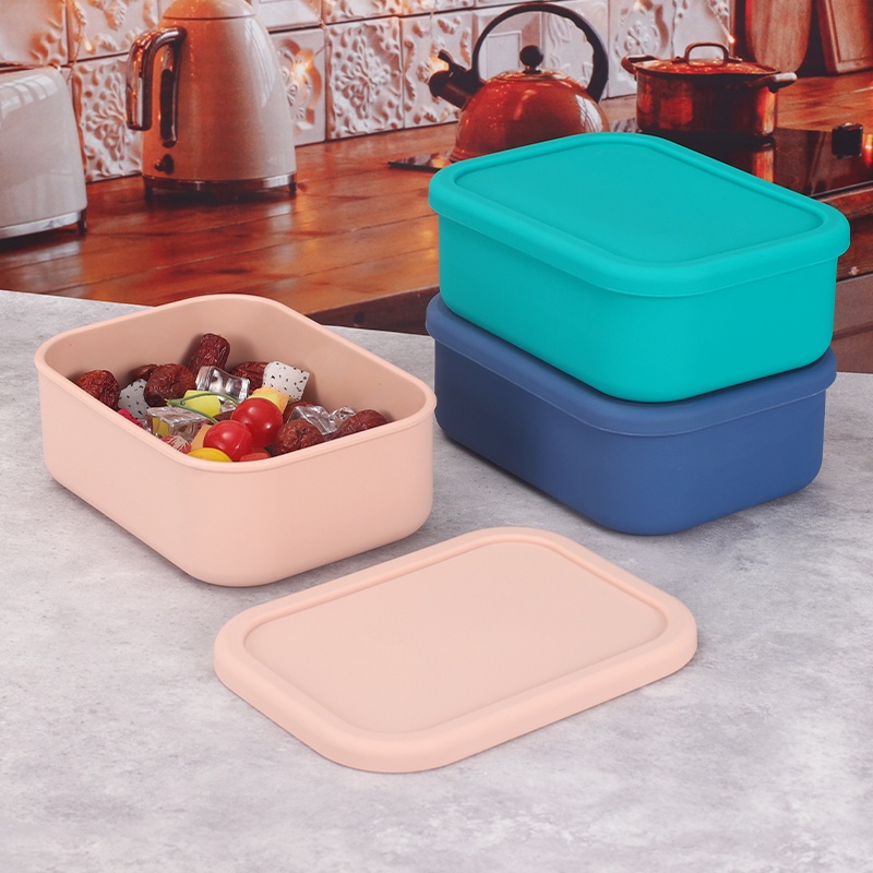 Food Storage Tupperware - YONG HAO Silikon Bento Kutusu Dikdörtgen