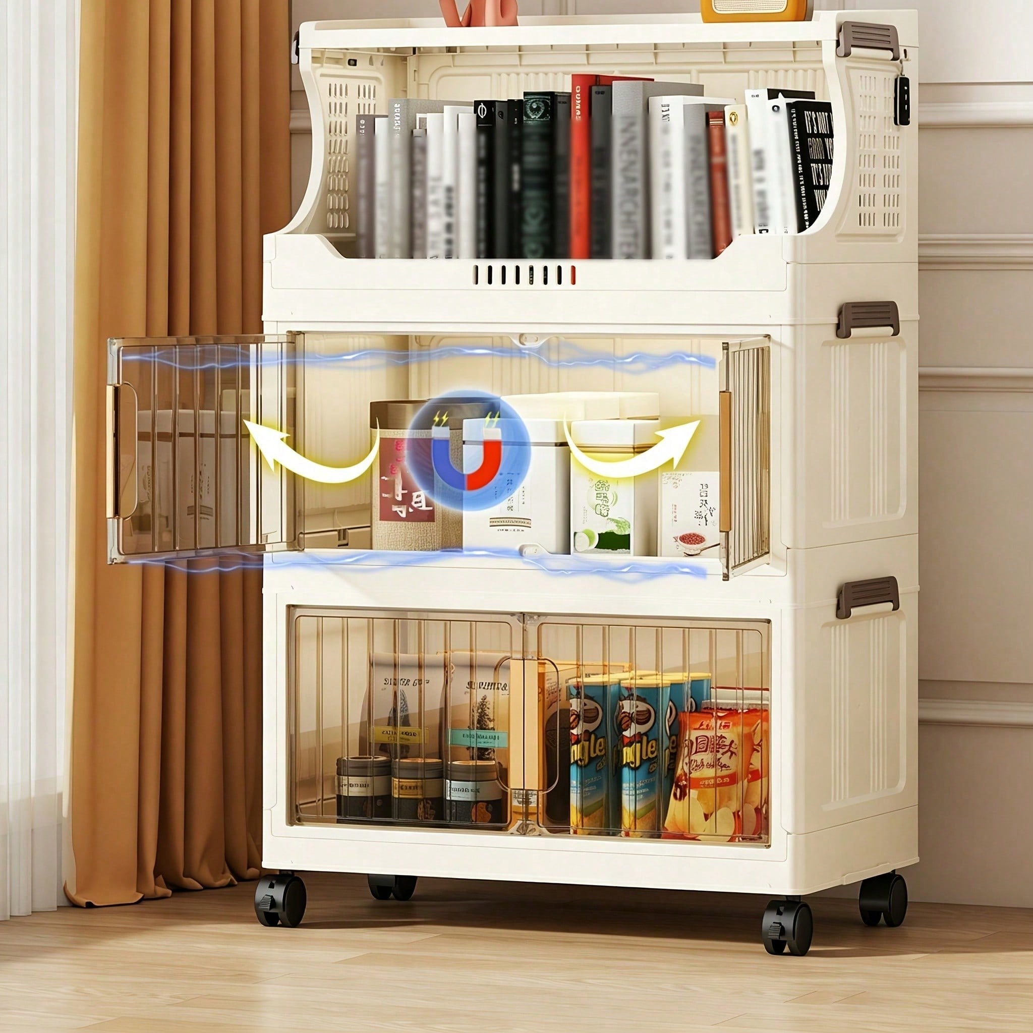20.8 İnç Genişliğinde Katlanab - Stackable Pantry Bin incelemesi ve fiyatı