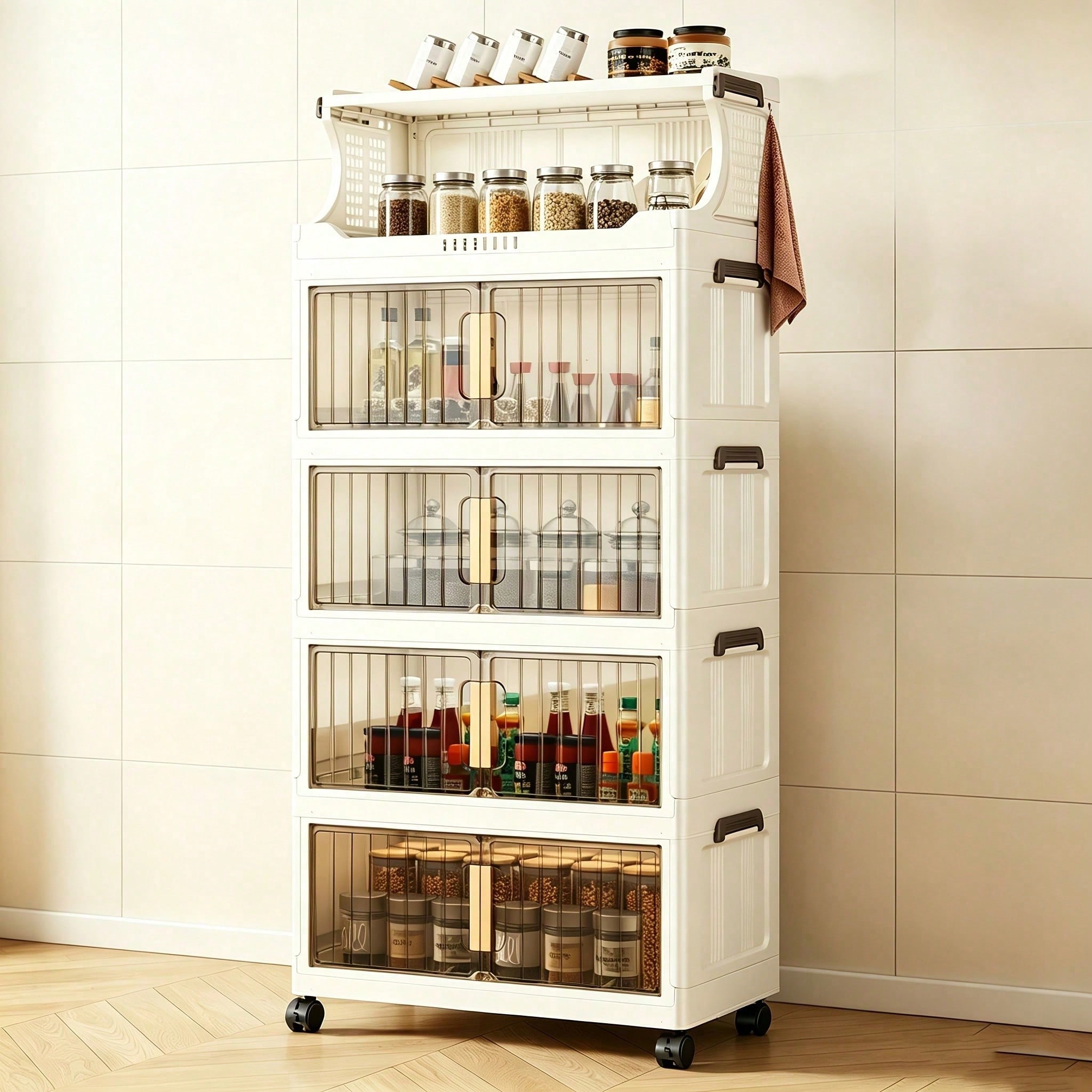 20.8 İnç Genişliğinde Katlanab - Stackable Pantry Bin incelemesi ve fiyatı