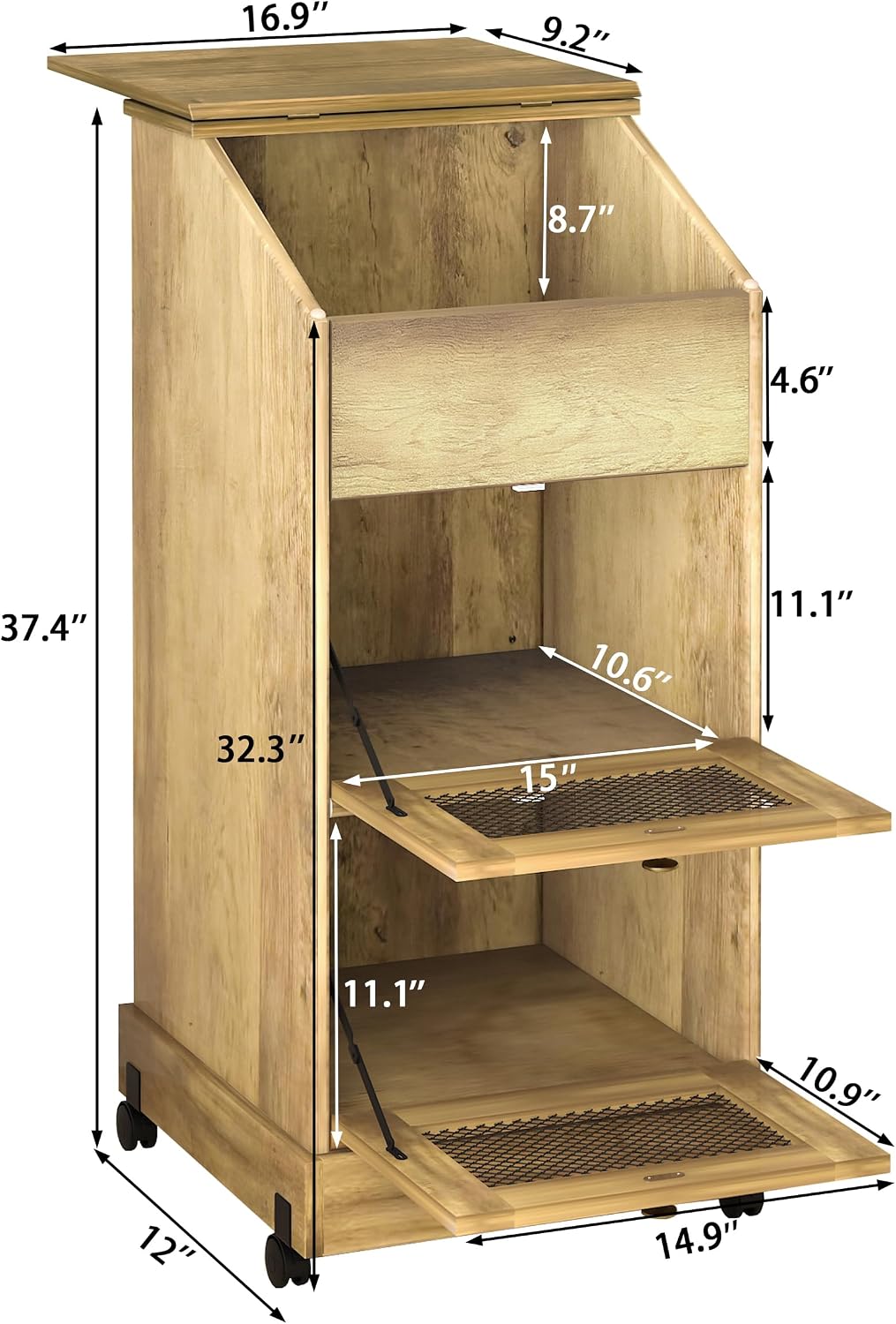 Tekerlekli Ahşap Patates Sakla - Food Storage On Wheels incelemesi ve fiyatı