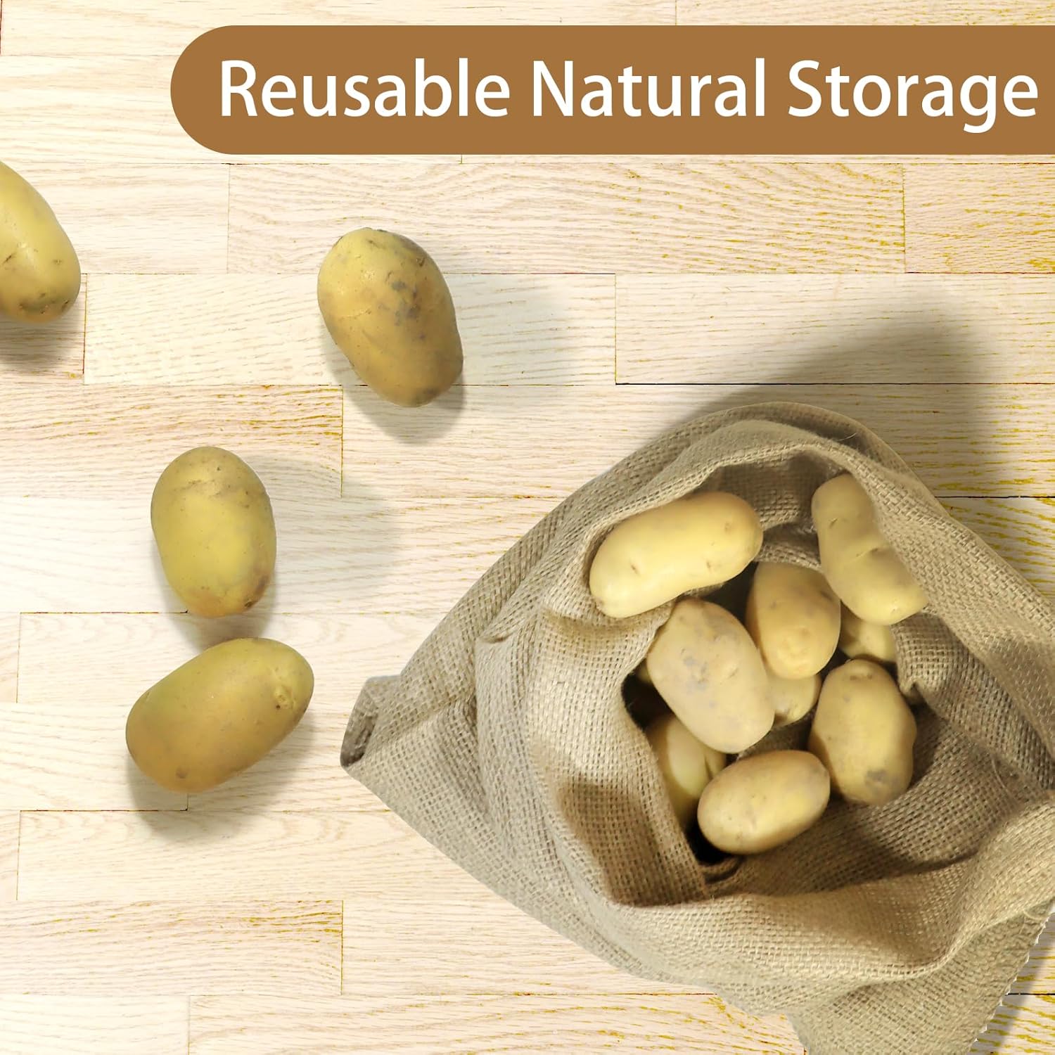 1 adet doğal jüt çuval bezi çu - Food Storage In Roots incelemesi ve fiyatı