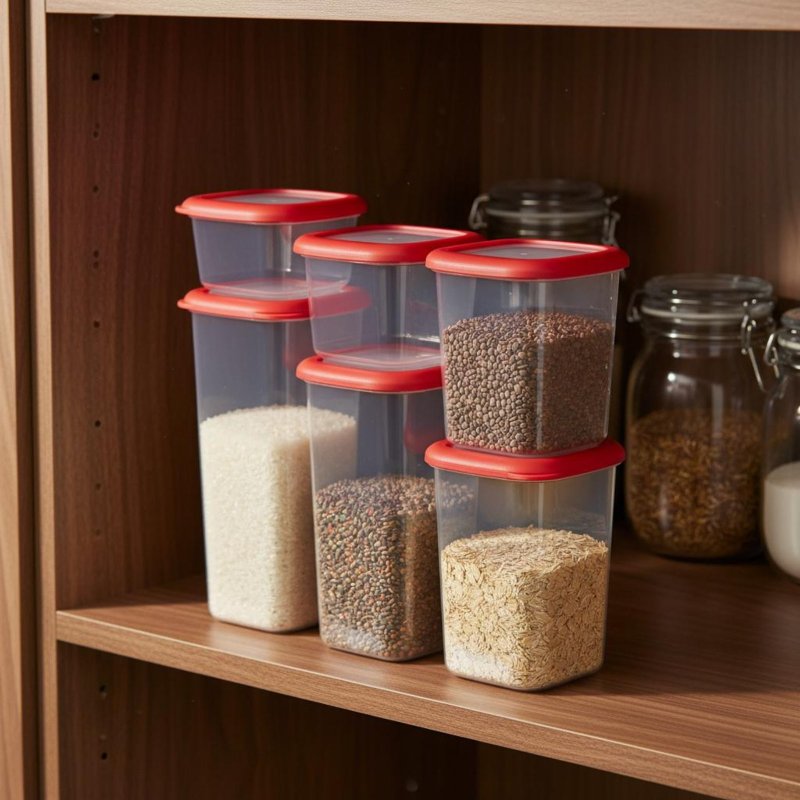 6 Parça Hava Geçirmez Gıda Sak - Stackable Pantry Bin incelemesi ve fiyatı