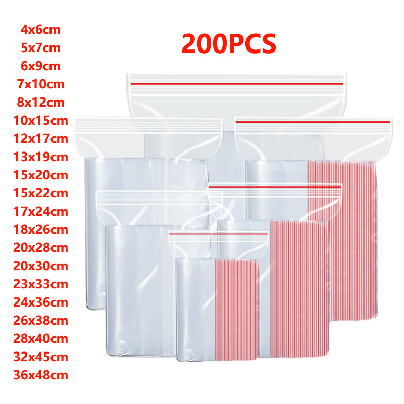 100/200 adet küçük kilitli pla - Ziploc Food Storage incelemesi ve fiyatı