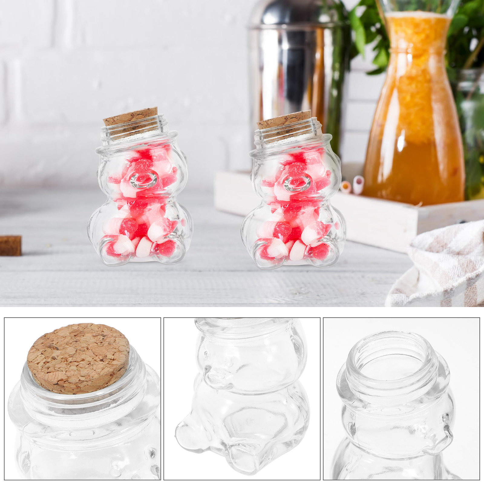 4 adet cam şeker kavanozu seti - Set Food Storage incelemesi ve fiyatı