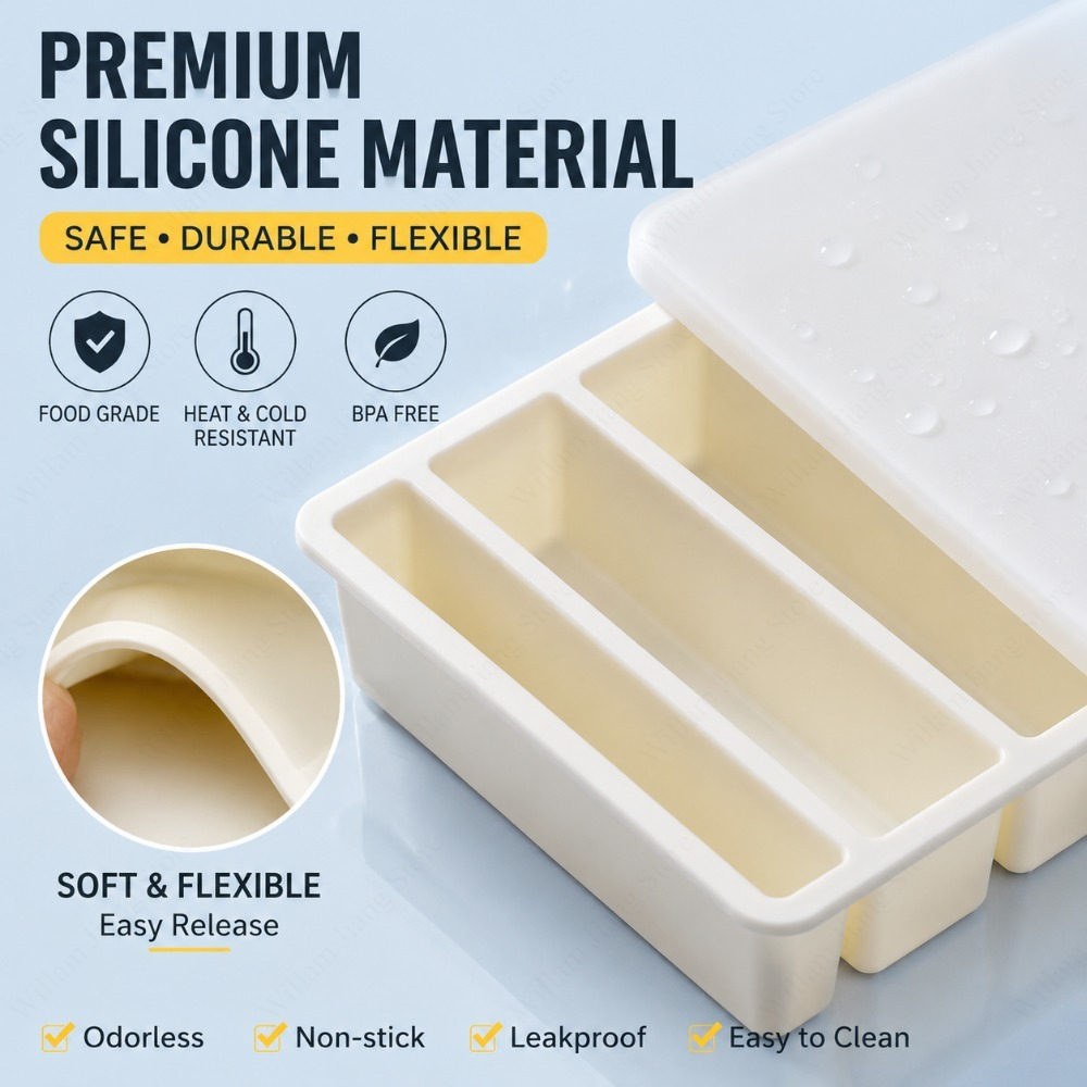 Dayanıklı Silikon Dondurma Kab - Storage Food Prep incelemesi ve fiyatı